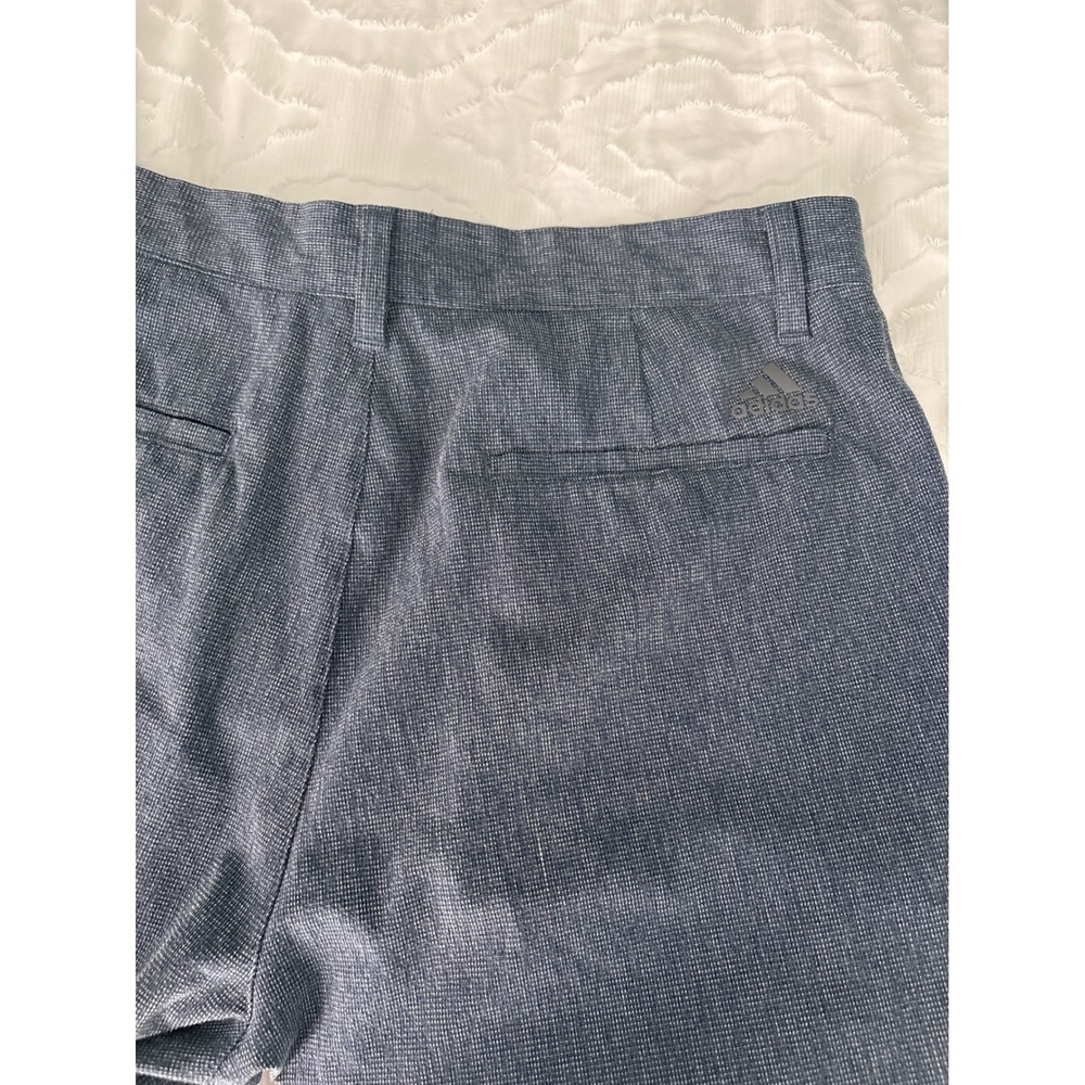 Adidas Golf Shorts Mens 30 Blue  Ultimate365 Crosshatch HA1463 - Picture 3 of 10
